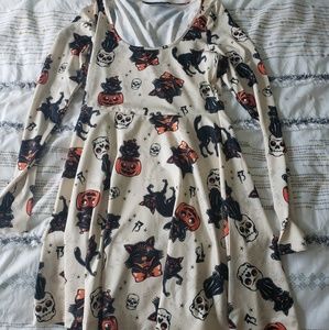 EUC Sourpuss Halloween Skater Dress